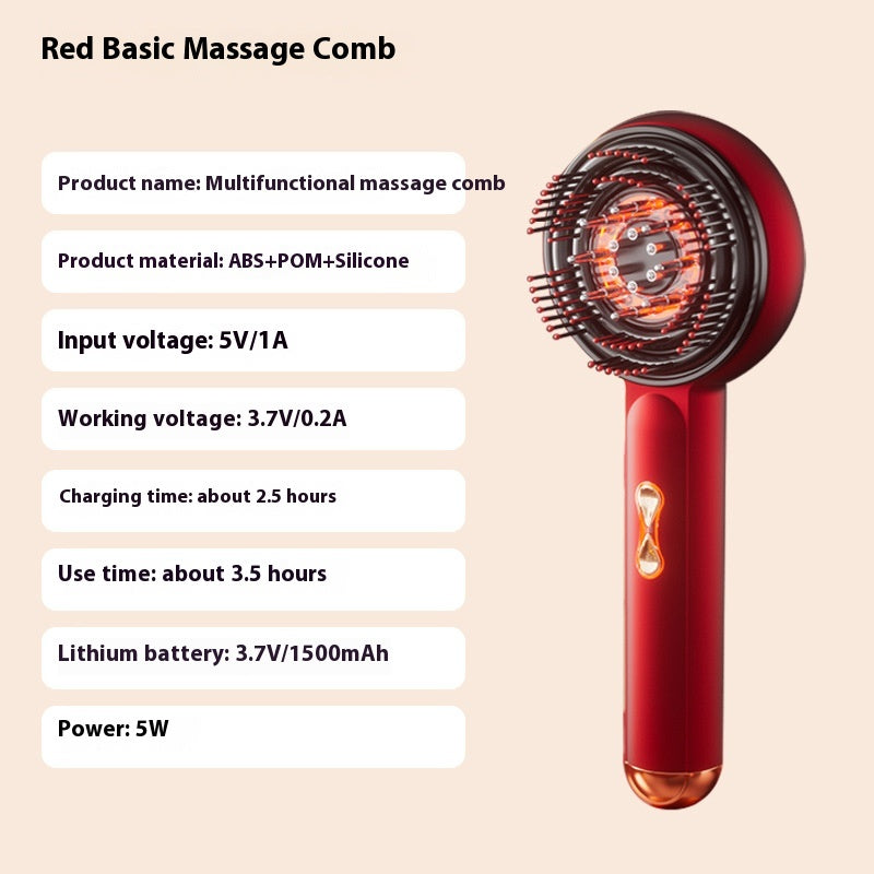 Peigne Massant Électrique Huilé — Naelis Care™