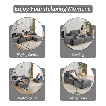 Modern Memory Foam Compressed Sofa