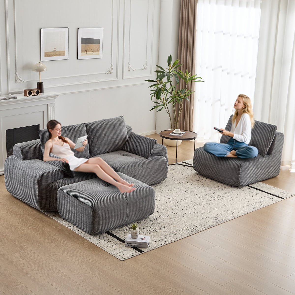 Modern Memory Foam Compressed Sofa
