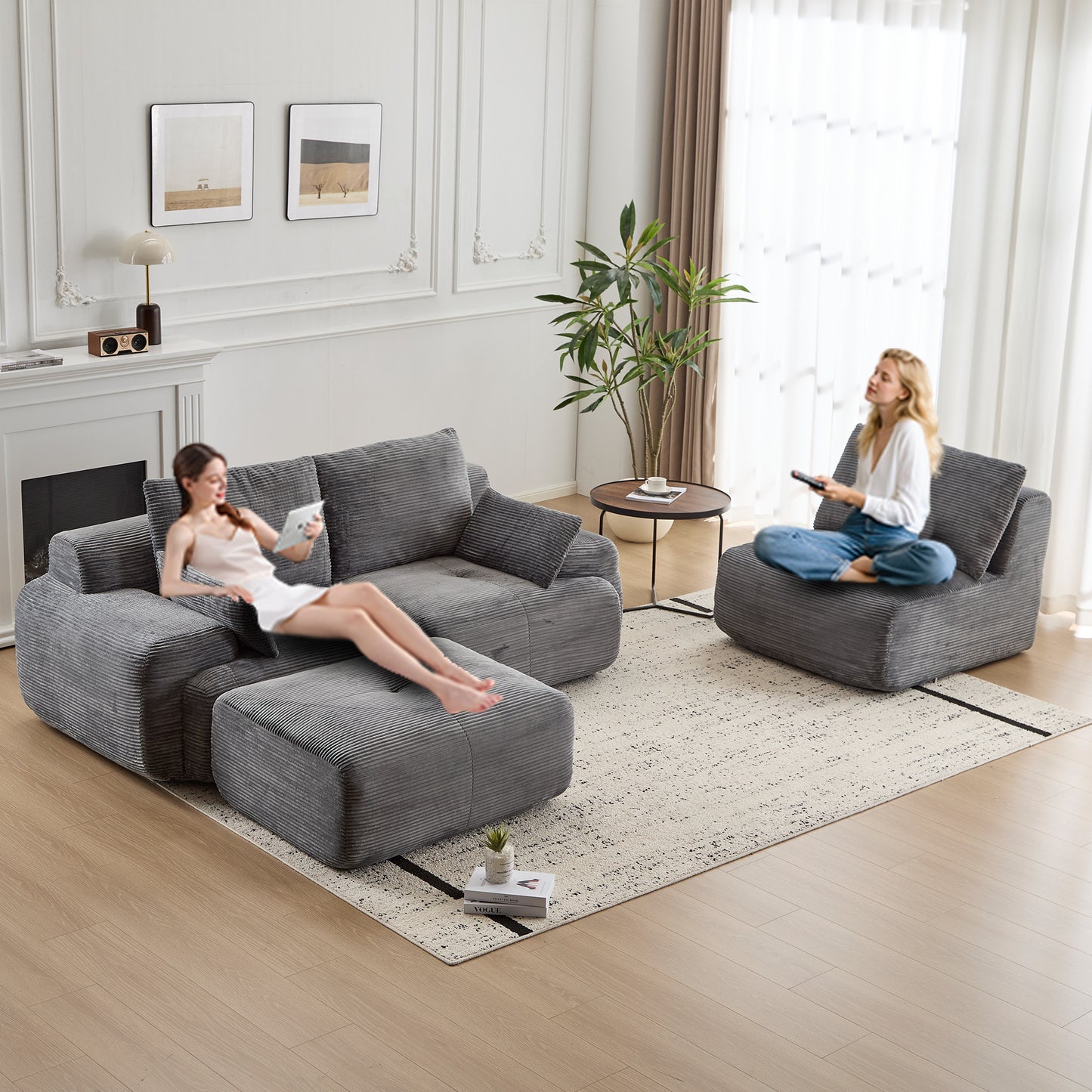 Modern Memory Foam Compressed Sofa
