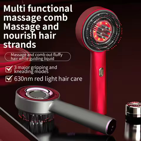 Peigne Massant Électrique Huilé — Naelis Care™